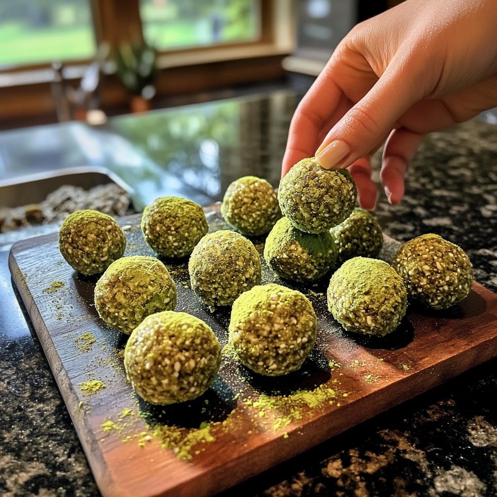 Protein Balls with Matcha