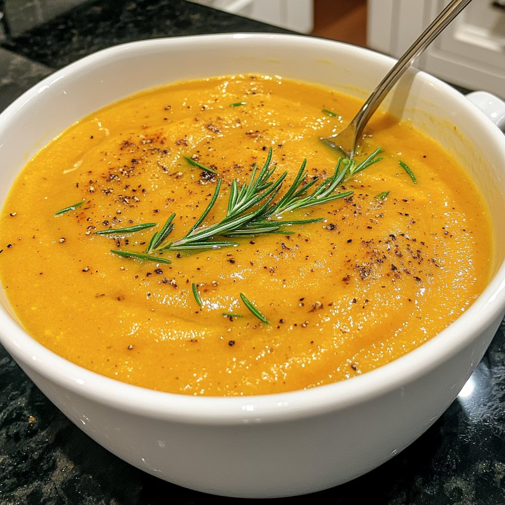 Squash Soup with Rosemary