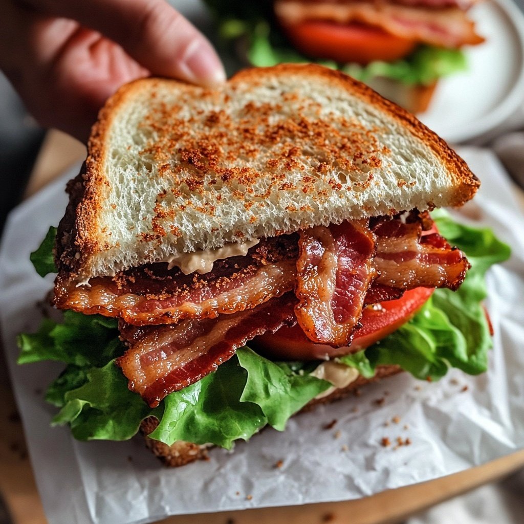 Healthy BLT Sandwich Lunch