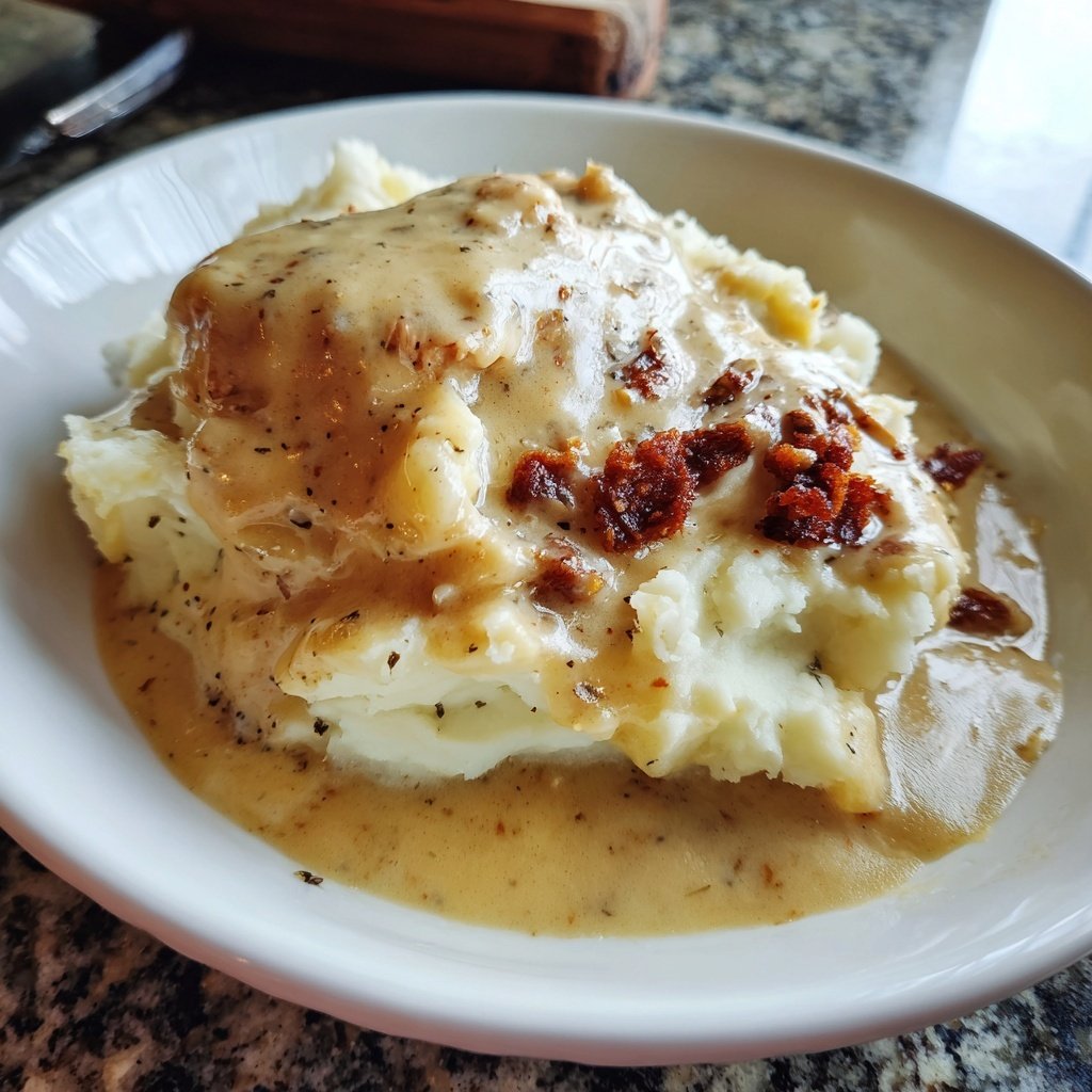 Comfort Food Creamy Chicken and Mashed Potatoes
