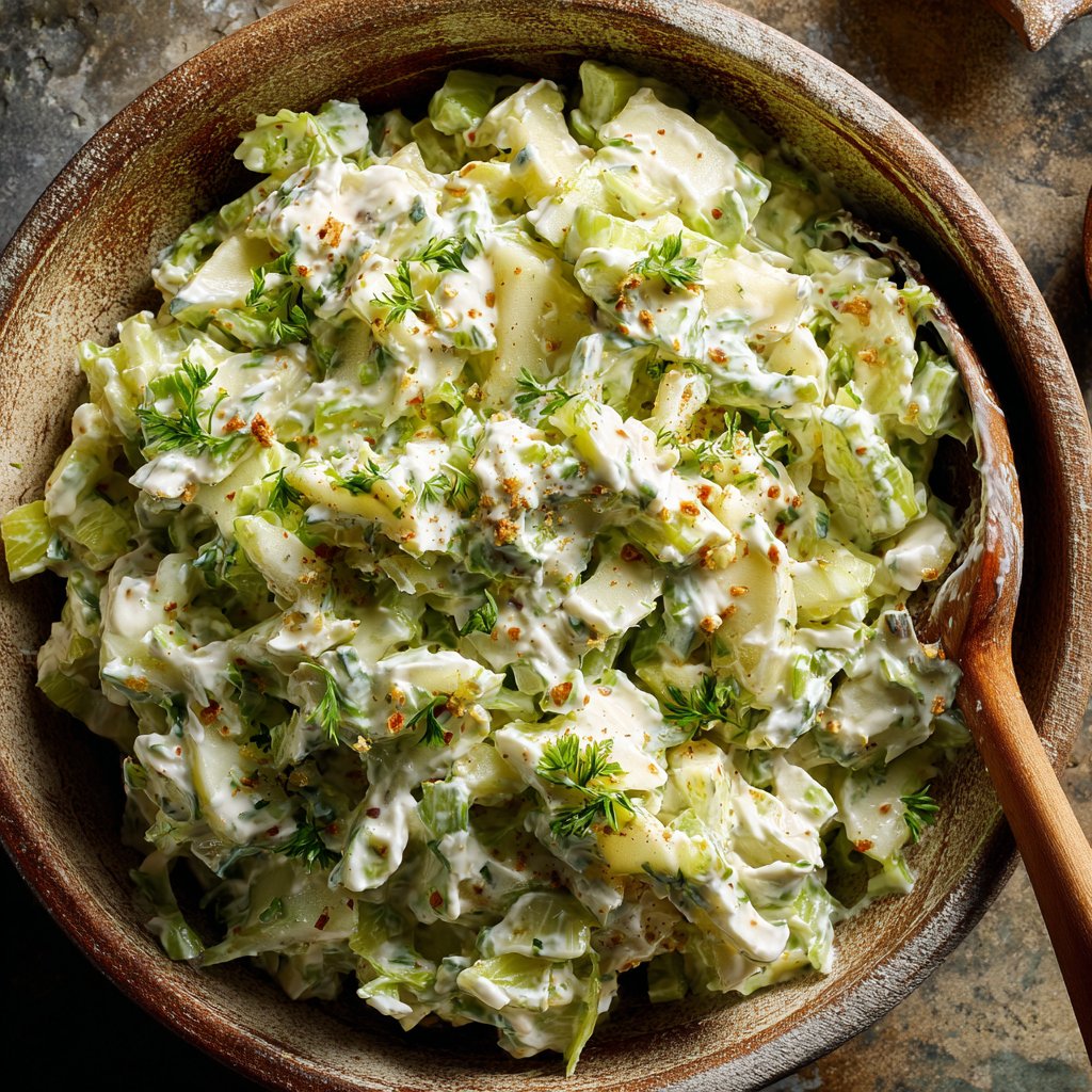 Creamy Celery Salad With Apples