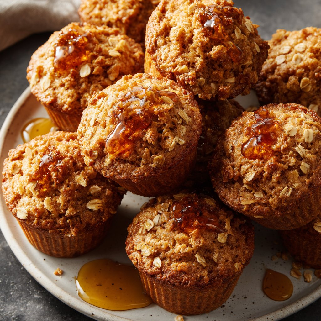 Healthy Muffins With Oats And Honey