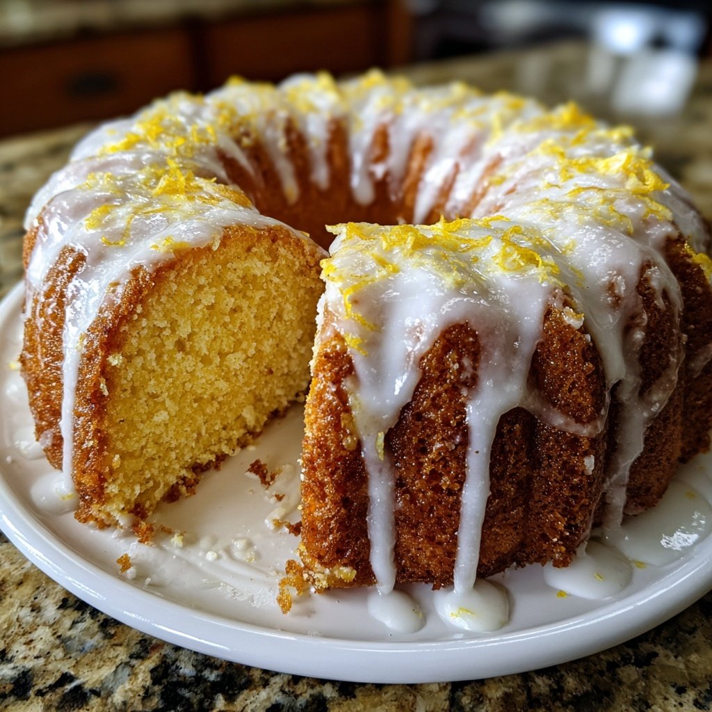 Limoncello Cake With Lemon Glaze