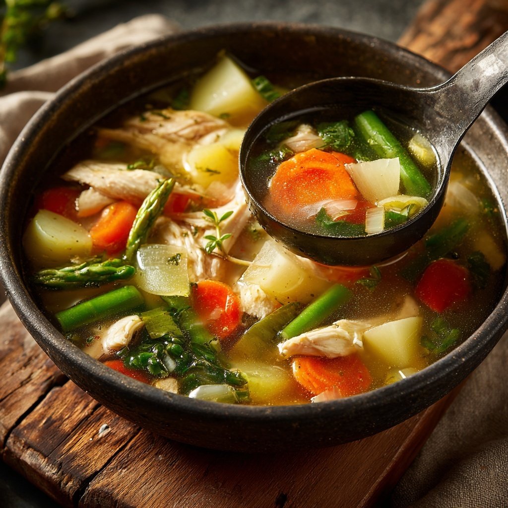Spring Chicken Vegetable Soup