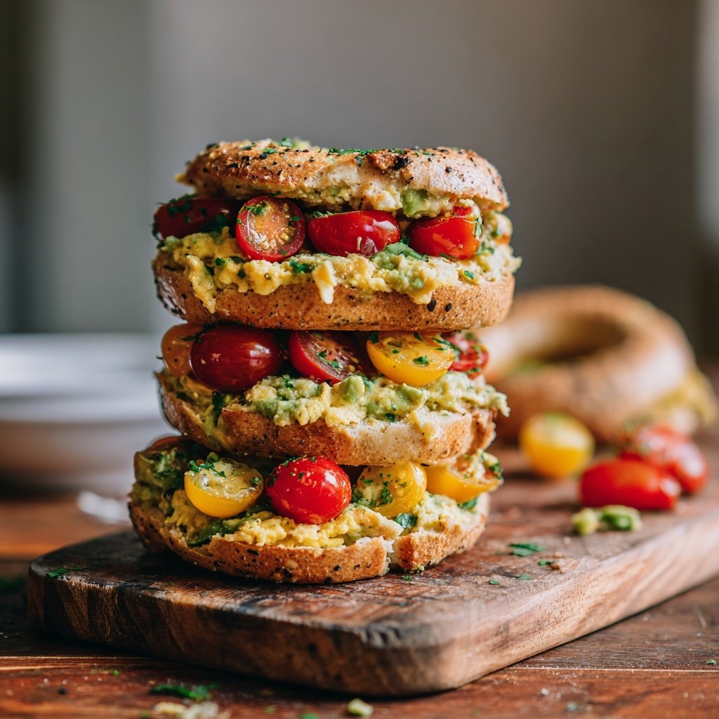 High Protein Bagels Meal Prep