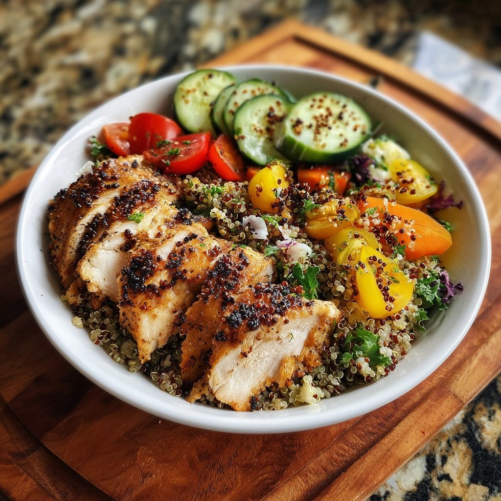 Healthy Chicken And Quinoa Bowl